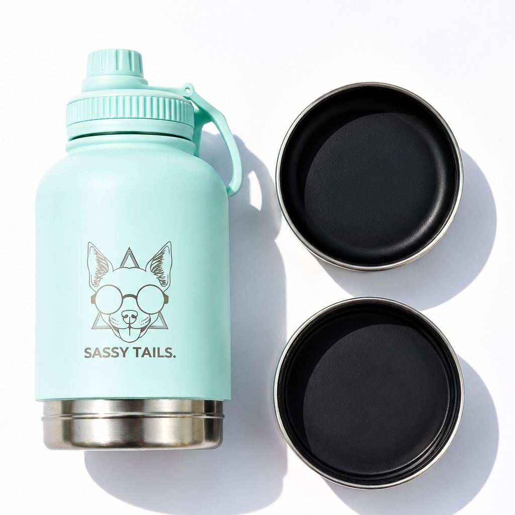 MINTY WIGGLE 3 IN 1 PET TRAVEL BOTTLE
