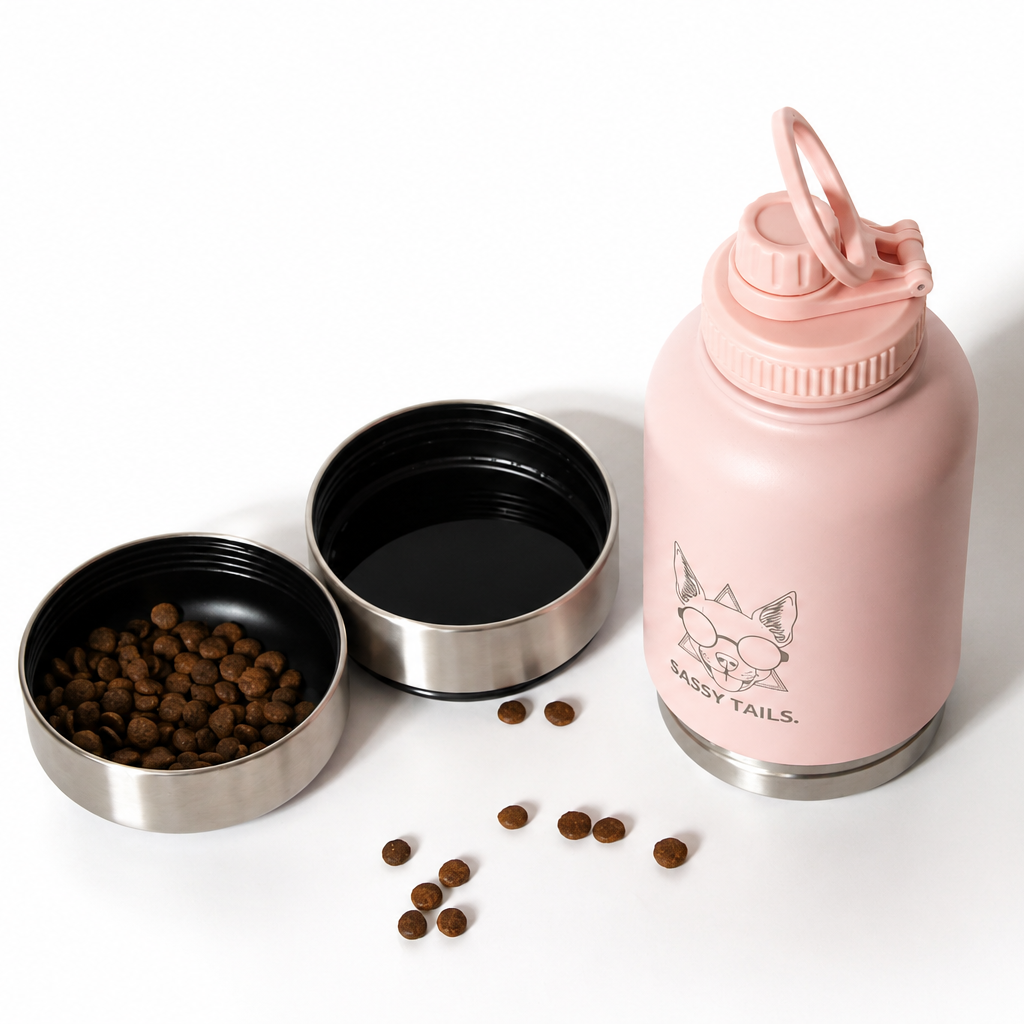 PINKY REBEL 3 IN 1 PET TRAVEL      BOTTLE