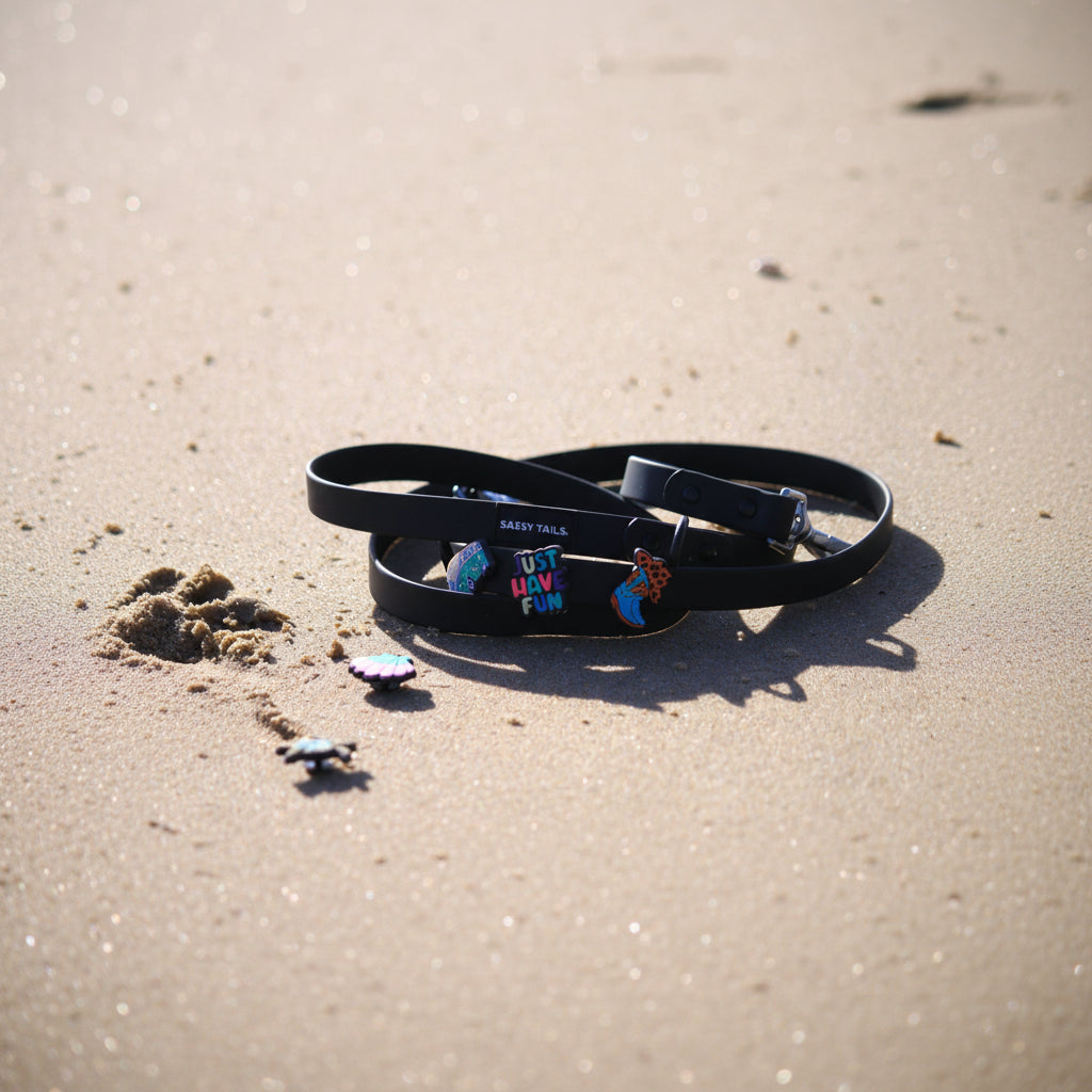 MIDNIGHT BLACK LEAD & COLLAR SET
