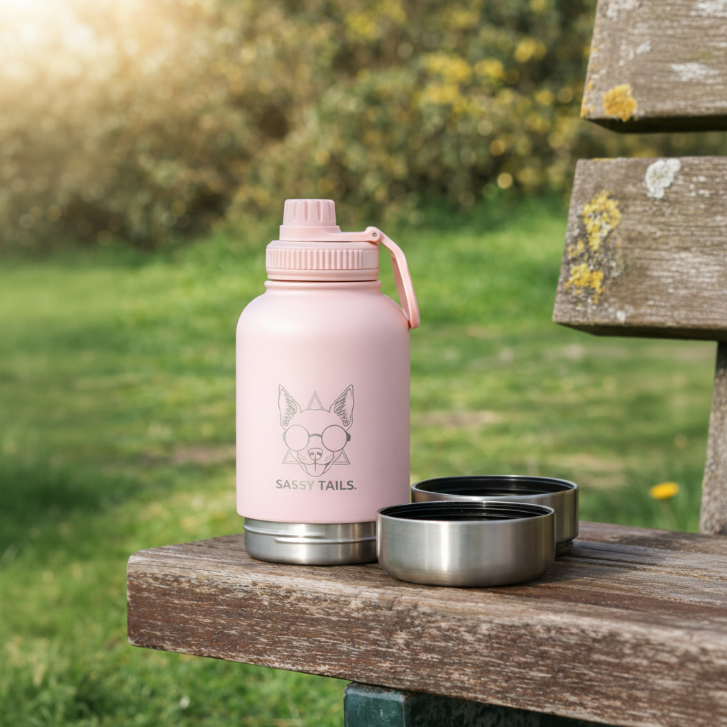 PINKY REBEL 3 IN 1 PET TRAVEL      BOTTLE