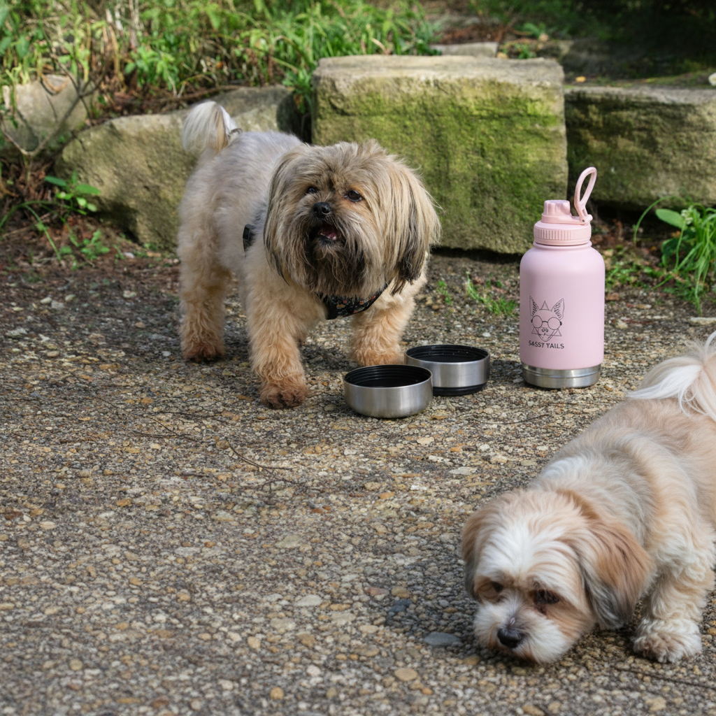 PINKY REBEL 3 IN 1 PET TRAVEL      BOTTLE