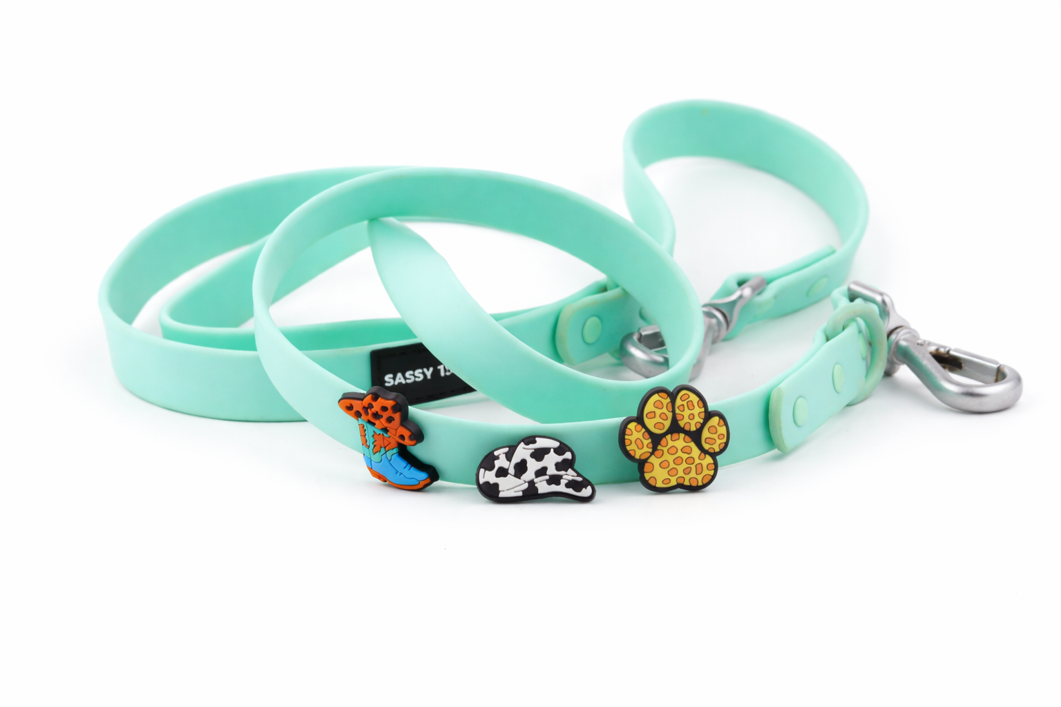 MINTY WIGGLE LEAD & COLLAR SET